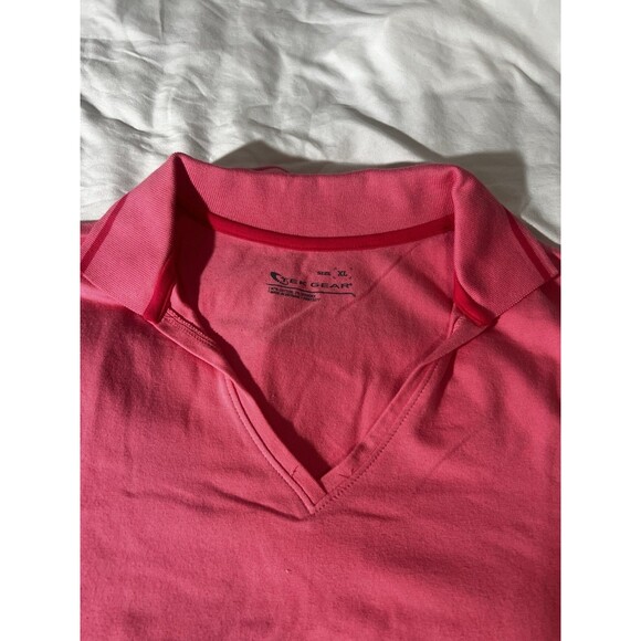Tek Gear Women’s XL Short Sleeve Polo Pink - Picture 10 of 10